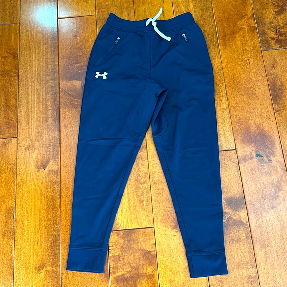 Under Armour Boys Youth Small Navy Joggers